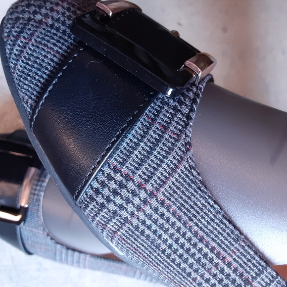 NWOT, lauren blakwell, BRIGITTA,Buckle, Round Toe, Glen Plaid Flats, Size 9 1/2 - Picture 8 of 8